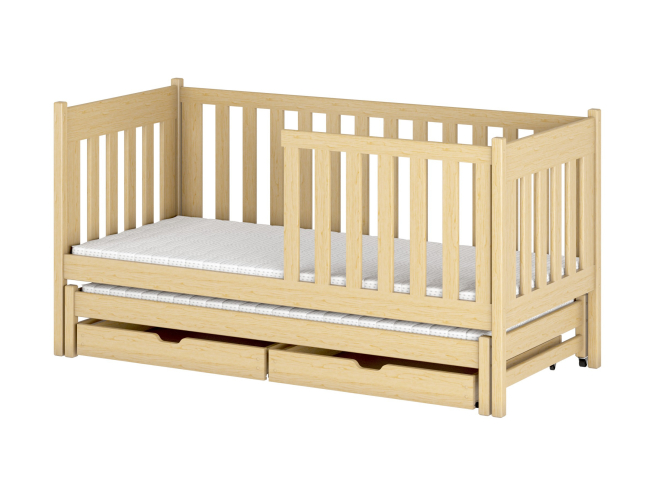 Dvigulė vaikiška lova su stalčiais KAJA 80x200 23