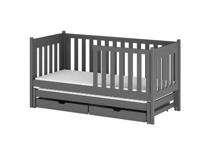 Dvigulė vaikiška lova su stalčiais KAJA 90x190 21