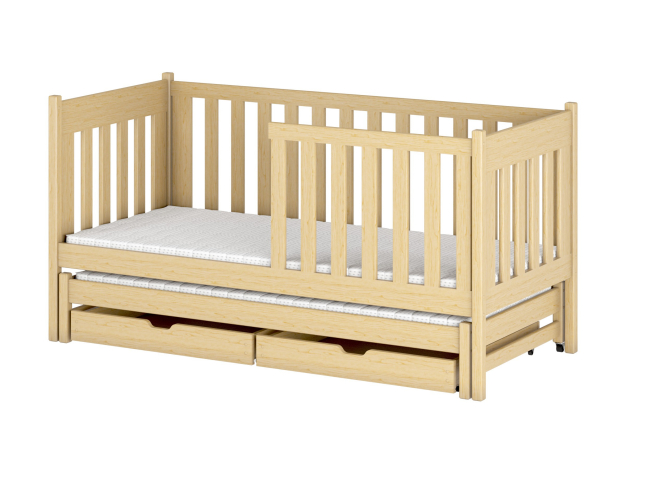 Dvigulė vaikiška lova su stalčiais KAJA 90x190 23 Dvigulė vaikiška lova su stalčiais KAJA 90x190 23