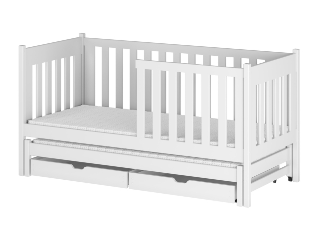 Dvigulė vaikiška lova su stalčiais KAJA 90x200 19