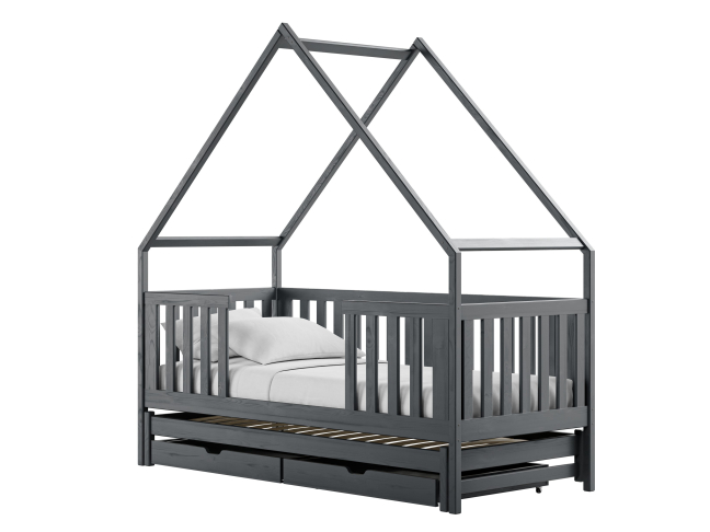 Dvigulė vaikiška lova su stalčiais MAGIC 80x200 6