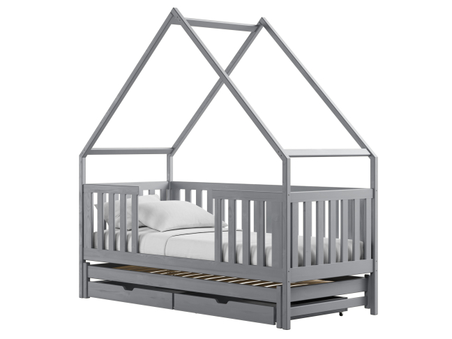 Dvigulė vaikiška lova su stalčiais MAGIC 90x190 7