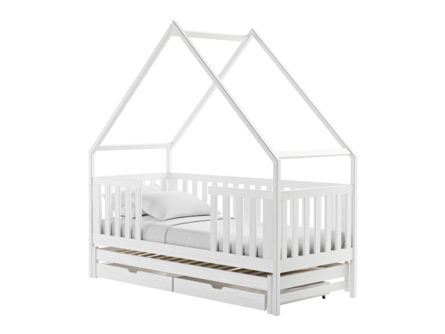 Dvigulė vaikiška lova su stalčiais MAGIC 90x200 5