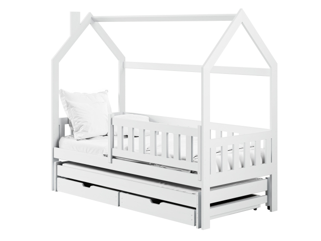 Dvigulė vaikiška lova su stalčiais MONKEY 80x160 7