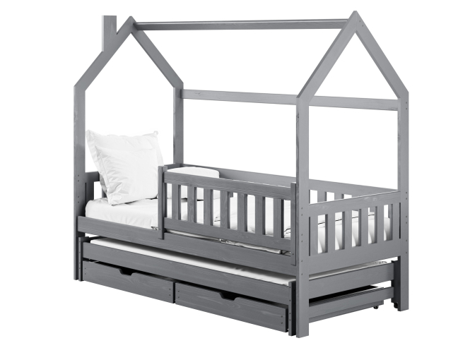 Dvigulė vaikiška lova su stalčiais MONKEY 80x160 9 Dvigulė vaikiška lova su stalčiais MONKEY 80x160 9