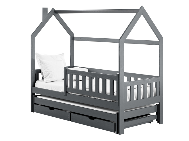 Dvigulė vaikiška lova su stalčiais MONKEY 80x160 8