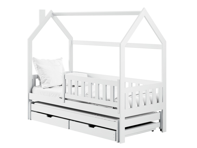 Dvigulė vaikiška lova su stalčiais MONKEY 80x180 7