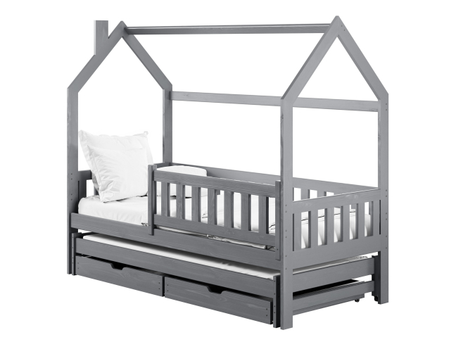 Dvigulė vaikiška lova su stalčiais MONKEY 80x180 9 Dvigulė vaikiška lova su stalčiais MONKEY 80x180 9