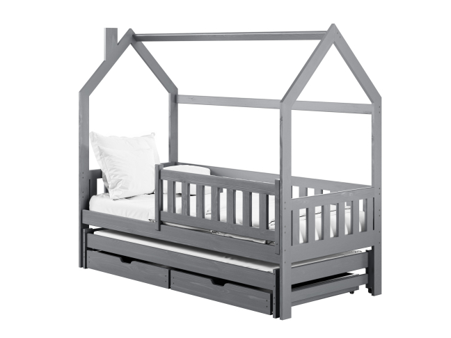 Dvigulė vaikiška lova su stalčiais MONKEY 80x200 9 Dvigulė vaikiška lova su stalčiais MONKEY 80x200 9