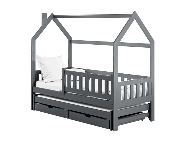 Dvigulė vaikiška lova su stalčiais MONKEY 80x200 8 Dvigulė vaikiška lova su stalčiais MONKEY 80x200 8