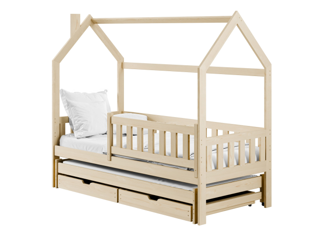 Dvigulė vaikiška lova su stalčiais MONKEY 80x200 10