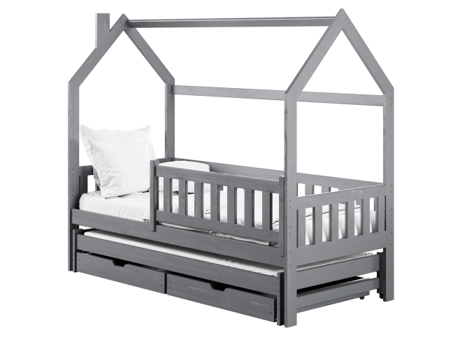 Dvigulė vaikiška lova su stalčiais MONKEY 90x190 9 Dvigulė vaikiška lova su stalčiais MONKEY 90x190 9