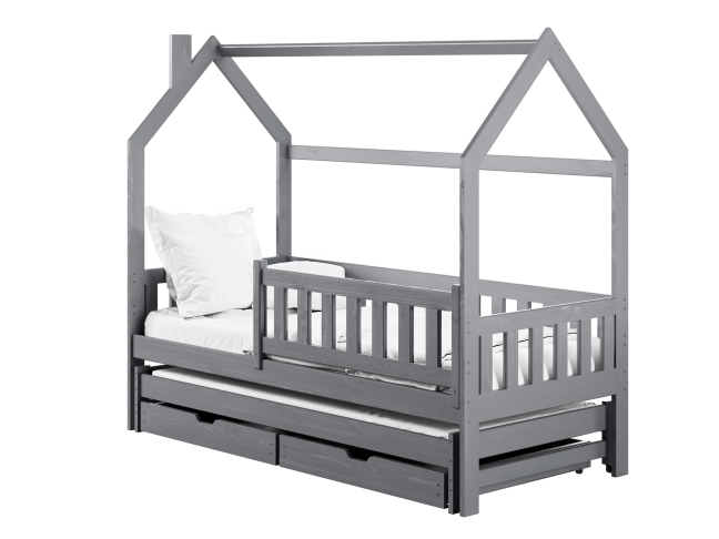 Dvigulė vaikiška lova su stalčiais MONKEY 90x200 9