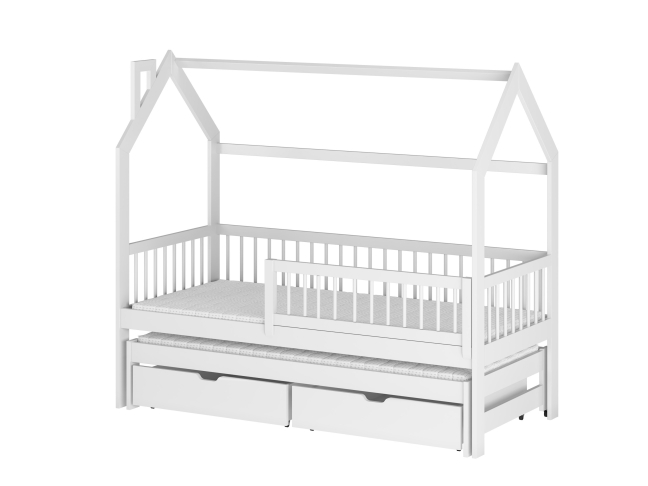 Dvigulė vaikiška lova su stalčiais PAPI 80x160 11