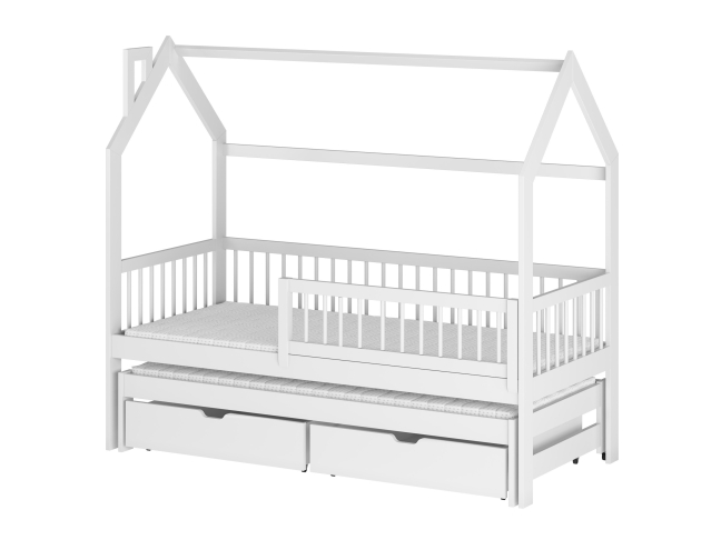 Dvigulė vaikiška lova su stalčiais PAPI 80x180 11 Dvigulė vaikiška lova su stalčiais PAPI 80x180 11