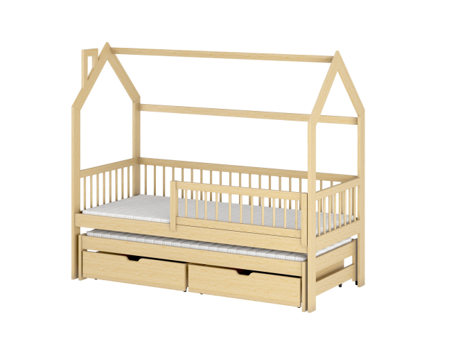 Dvigulė vaikiška lova su stalčiais PAPI 80x180 14 Dvigulė vaikiška lova su stalčiais PAPI 80x180 14