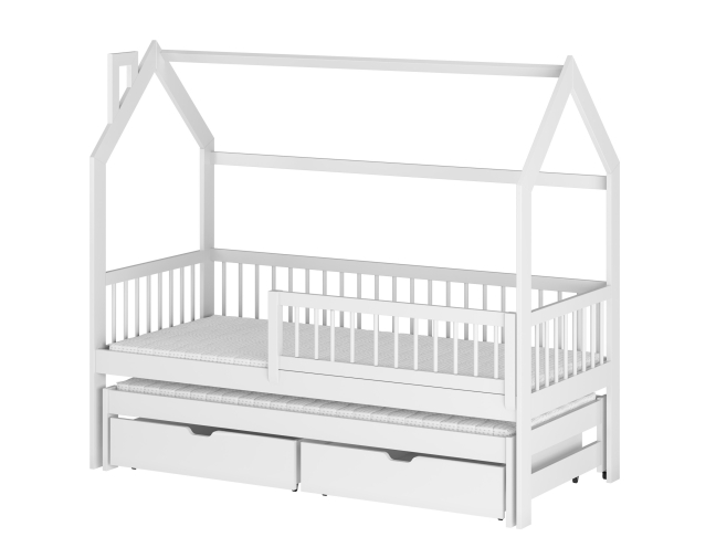 Dvigulė vaikiška lova su stalčiais PAPI 90x190 11