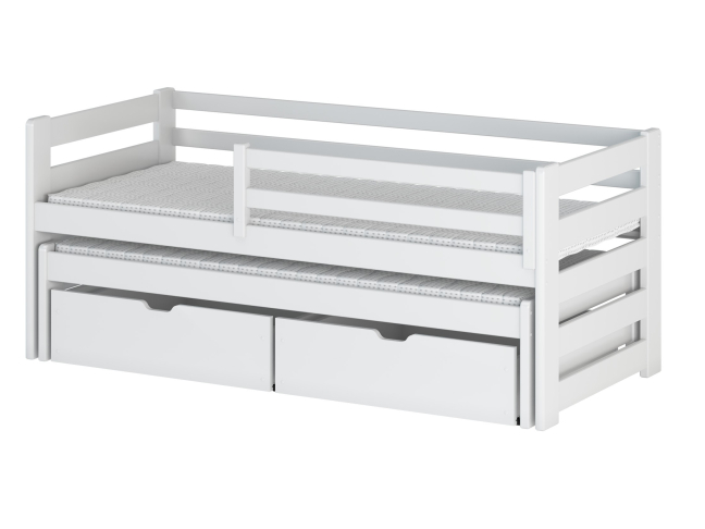 Dvigulė vaikiška lova su stalčiais SENSO 80x160 21