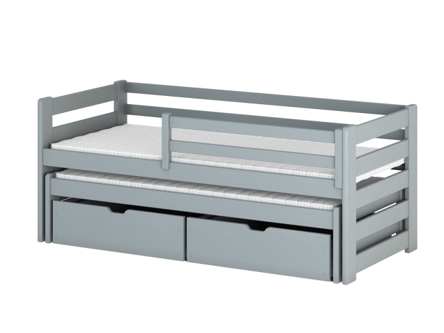 Dvigulė vaikiška lova su stalčiais SENSO 80x160 23