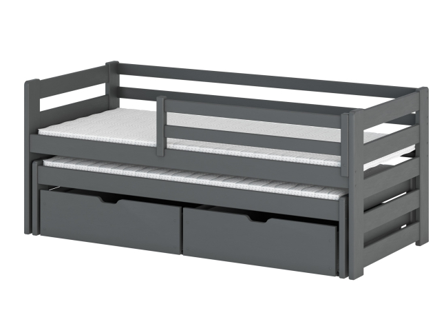 Dvigulė vaikiška lova su stalčiais SENSO 80x200 21