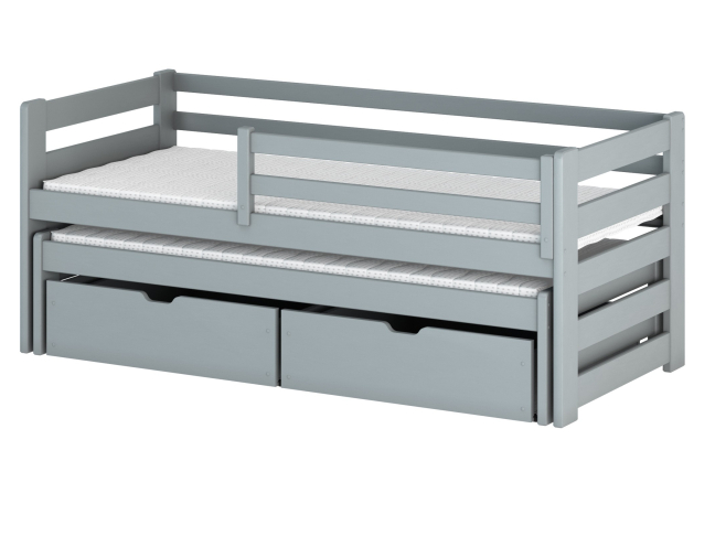 Dvigulė vaikiška lova su stalčiais SENSO 90x190 22