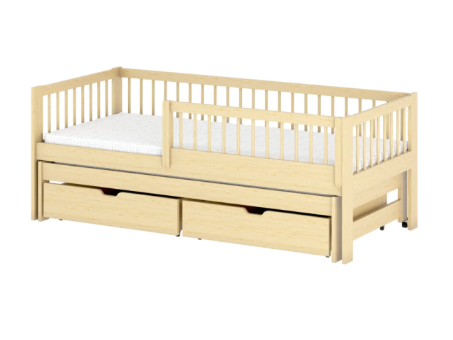 Dvigulė vaikiška lova su stalčiais SOFTI 80x180 10