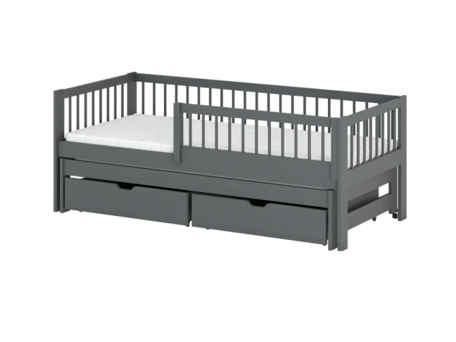 Dvigulė vaikiška lova su stalčiais SOFTI 90x190 8 Dvigulė vaikiška lova su stalčiais SOFTI 90x190 8