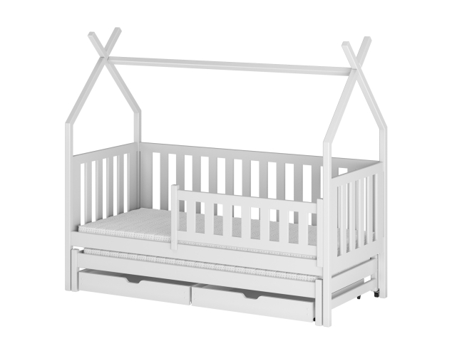 Dvigulė vaikiška lova su stalčiais TYTUS 80x160 7