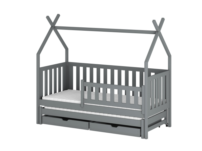 Dvigulė vaikiška lova su stalčiais TYTUS 80x160 9