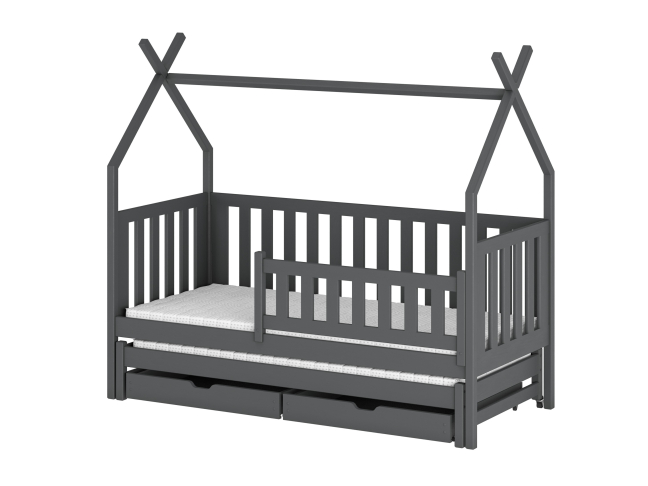 Dvigulė vaikiška lova su stalčiais TYTUS 80x160 8 Dvigulė vaikiška lova su stalčiais TYTUS 80x160 8