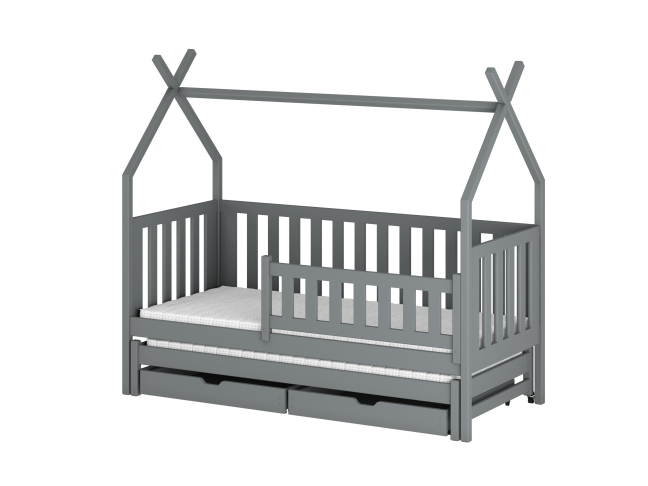 Dvigulė vaikiška lova su stalčiais TYTUS 80x180 9 Dvigulė vaikiška lova su stalčiais TYTUS 80x180 9