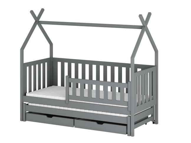 Dvigulė vaikiška lova su stalčiais TYTUS 90x200 9