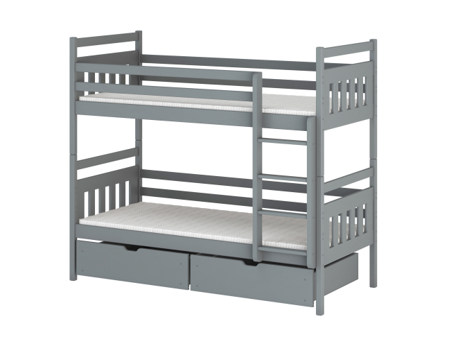 Dviaukštė vaikiška lova su stalčiais ADAS 80x160 6