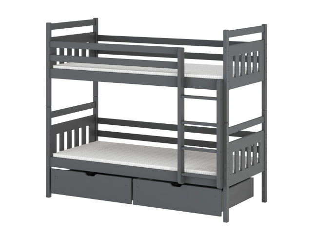 Dviaukštė vaikiška lova su stalčiais ADAS 80x160 5 Dviaukštė vaikiška lova su stalčiais ADAS 80x160 5