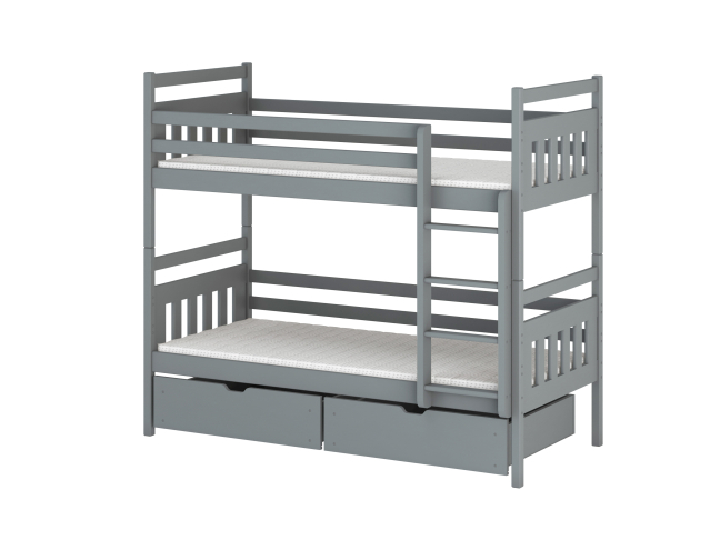 Dviaukštė vaikiška lova su stalčiais ADAS 80x200 6