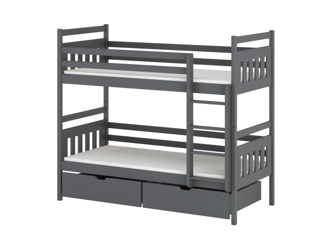 Dviaukštė vaikiška lova su stalčiais ADAS 80x200 5 Dviaukštė vaikiška lova su stalčiais ADAS 80x200 5