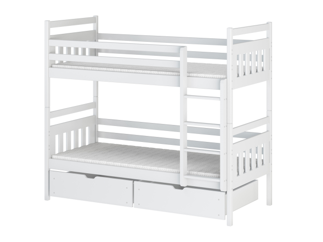 Dviaukštė vaikiška lova su stalčiais ADAS 90x190 4