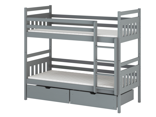 Dviaukštė vaikiška lova su stalčiais ADAS 90x200 6 Dviaukštė vaikiška lova su stalčiais ADAS 90x200 6