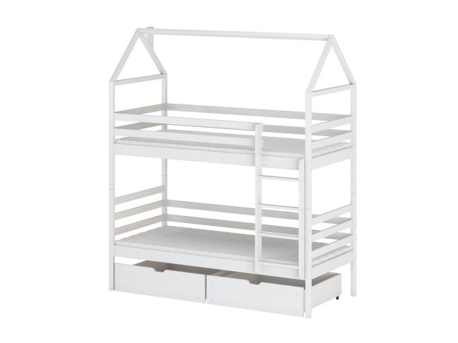 Dviaukštė vaikiška lova su stalčiais ALEX 80x160 8 Dviaukštė vaikiška lova su stalčiais ALEX 80x160 8