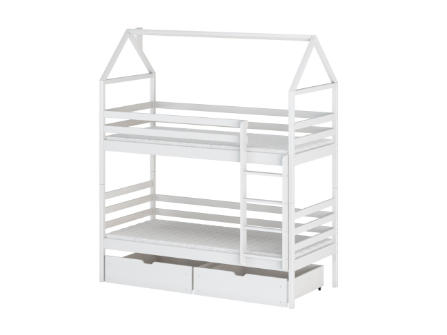 Dviaukštė vaikiška lova su stalčiais ALEX 80x180 8 Dviaukštė vaikiška lova su stalčiais ALEX 80x180 8