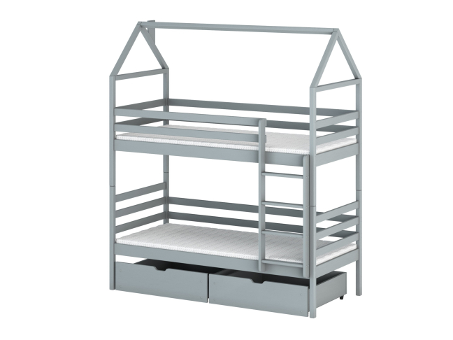 Dviaukštė vaikiška lova su stalčiais ALEX 80x200 10