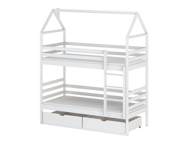 Dviaukštė vaikiška lova su stalčiais ALEX 90x200 8