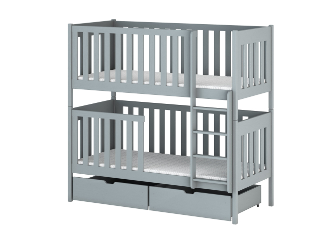 Dviaukštė vaikiška lova su stalčiais DAWID 80x200 17