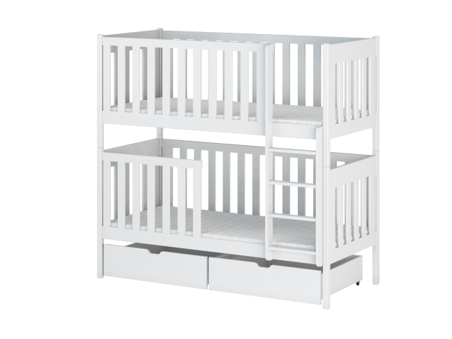 Dviaukštė vaikiška lova su stalčiais DAWID 90x190 15 Dviaukštė vaikiška lova su stalčiais DAWID 90x190 15