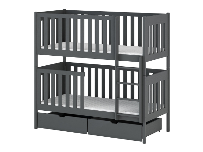 Dviaukštė vaikiška lova su stalčiais DAWID 90x190 16