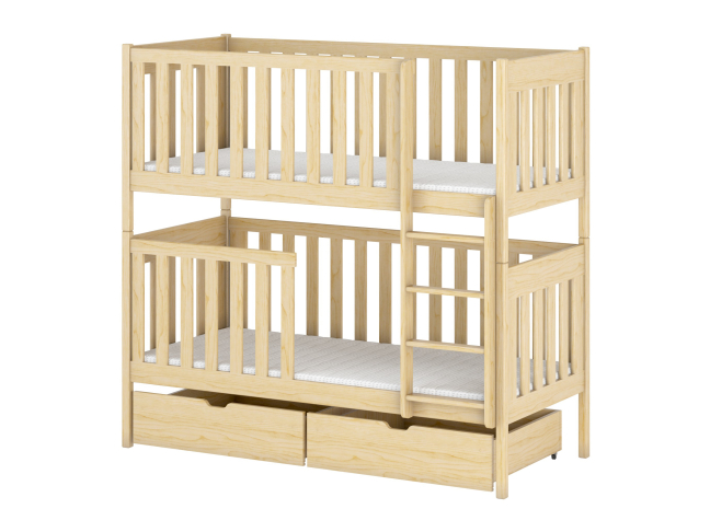 Dviaukštė vaikiška lova su stalčiais DAWID 90x190 18