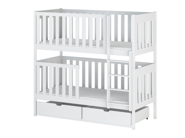 Dviaukštė vaikiška lova su stalčiais DAWID 90x200 15 Dviaukštė vaikiška lova su stalčiais DAWID 90x200 15