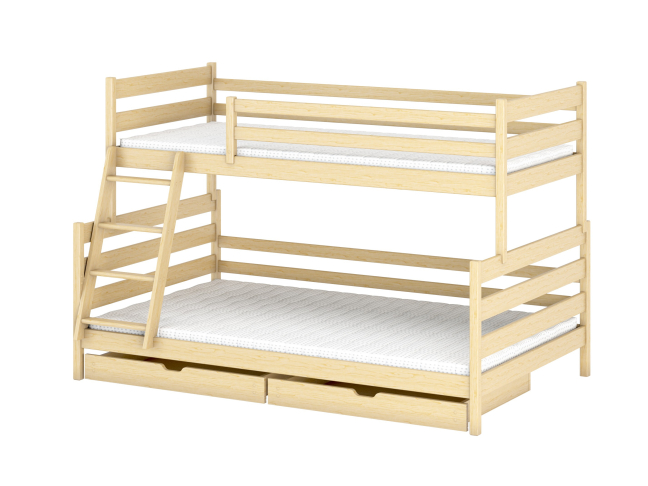 Dviaukštė vaikiška lova su stalčiais FAMI 90x200/120x200 5 Dviaukštė vaikiška lova su stalčiais FAMI 90x200/120x200 5