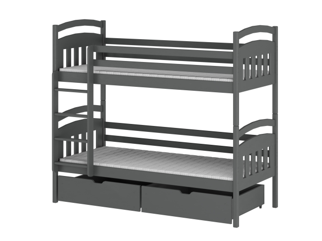 Dviaukštė vaikiška lova su stalčiais GABI 80x160 8 Dviaukštė vaikiška lova su stalčiais GABI 80x160 8