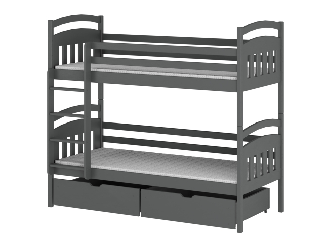 Dviaukštė vaikiška lova su stalčiais GABI 80x180 8 Dviaukštė vaikiška lova su stalčiais GABI 80x180 8